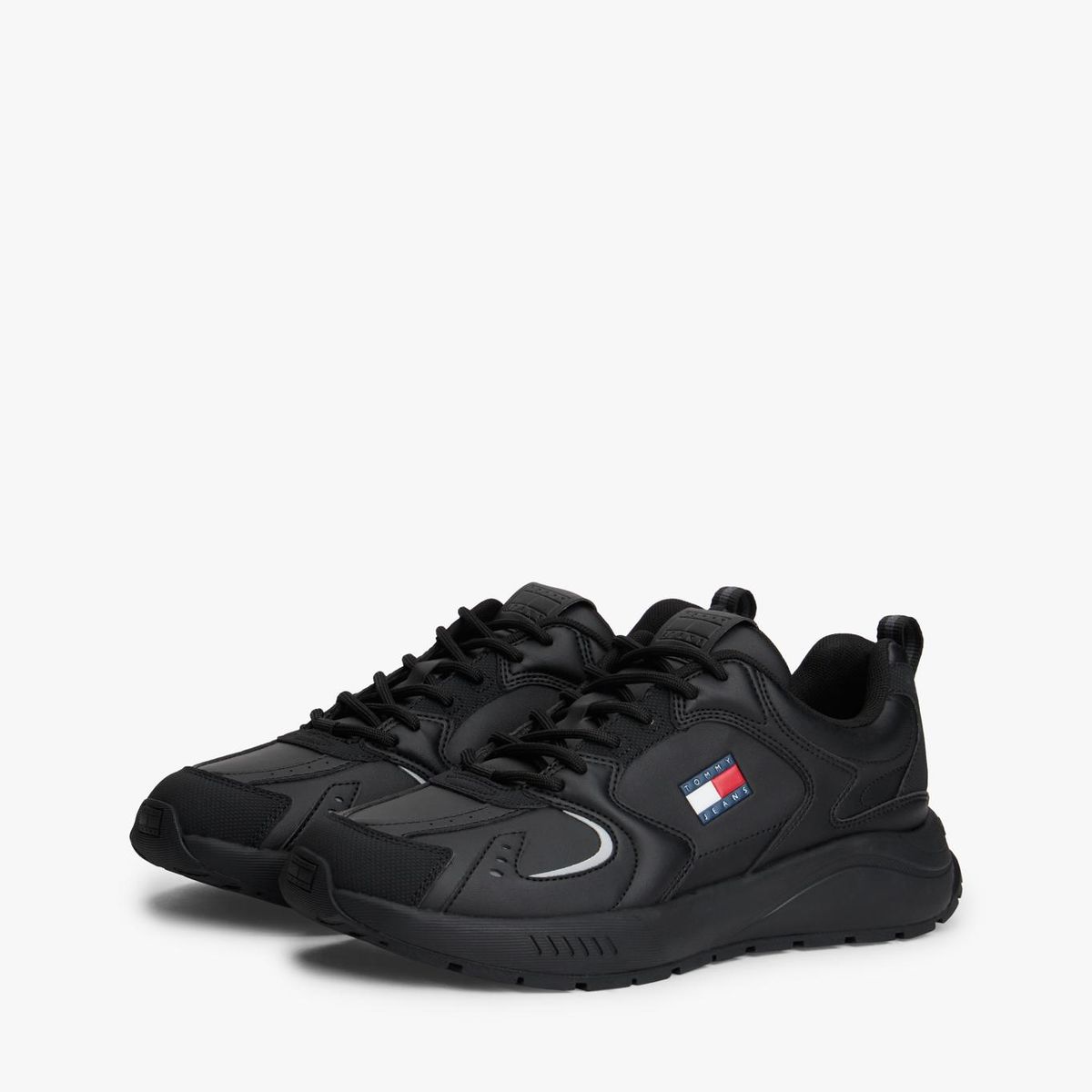 TOMMY HILFIGER - Zapatillas Runner Suela Dentada Negro Tommy Jeans
