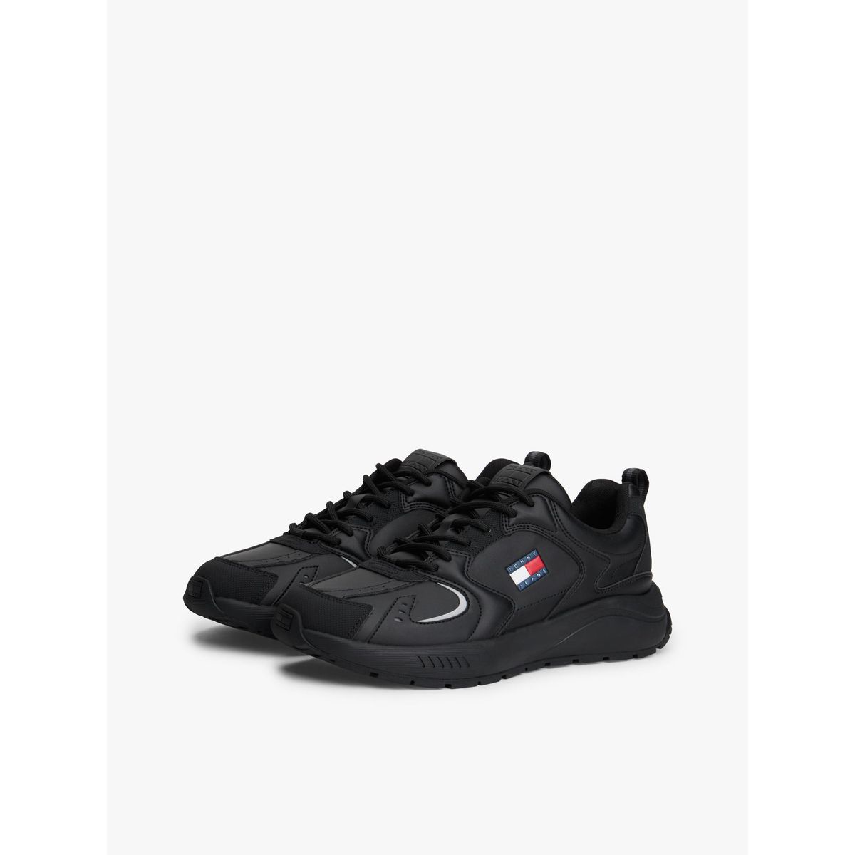 TOMMY HILFIGER - Zapatillas Runner Suela Dentada Negro Tommy Jeans
