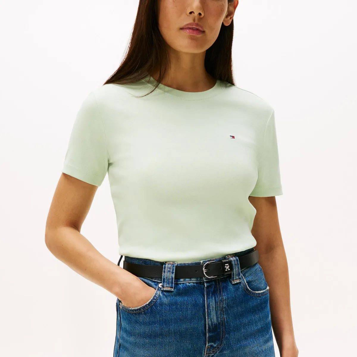 TOMMY HILFIGER - Polera Cody Slim Fit Verde Tommy Hilfiger