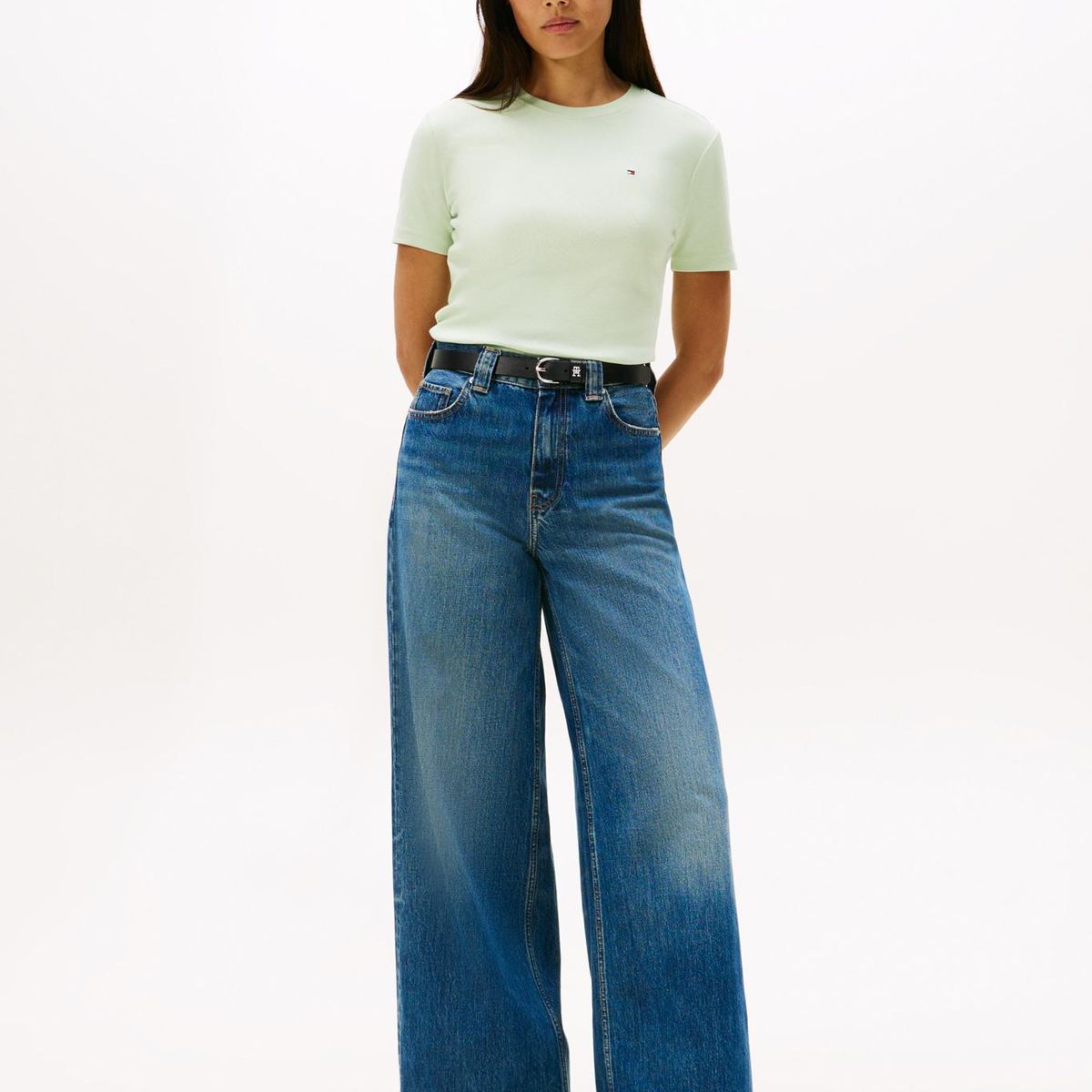 TOMMY HILFIGER - Polera Cody Slim Fit Verde Tommy Hilfiger