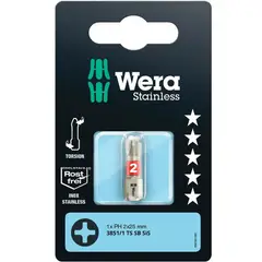 WERA - Punta Phillip Inox PH2 x 25 mm