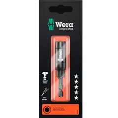 WERA - Porta Puntas Hex 14 x 75 mm Imán Anular y Anillo de Retención