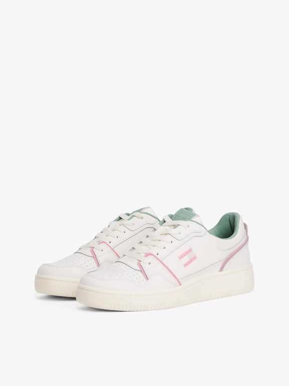Zapatillas Retro Basket Dentadas Blanco Tommy Jeans
