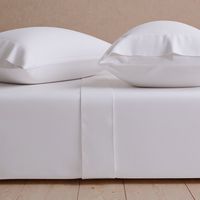 Juego de Sábanas Blanca Lisa 100% Algodón 300 Hilos 2 Plazas Original Home
