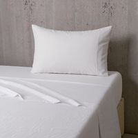 Juego de Sábanas Blanca Lisa 100% Algodón 300 Hilos Súper King Original Home