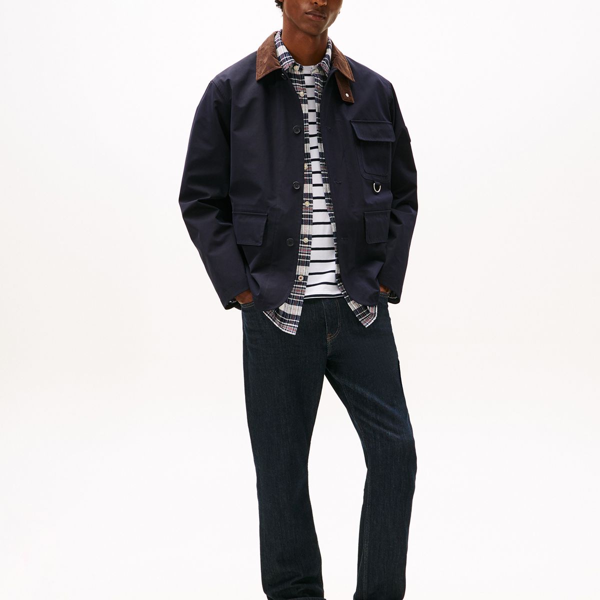 TOMMY HILFIGER - Zapatillas Supercup Texturas Mixtas Blanco Tommy Hilfiger