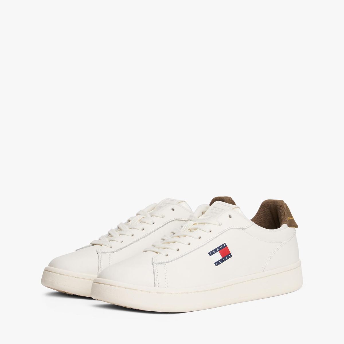 TOMMY HILFIGER - Zapatillas Archive De Cuero Blanco Tommy Jeans