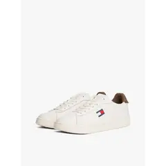 TOMMY HILFIGER - Zapatillas Archive De Cuero Blanco Tommy Jeans