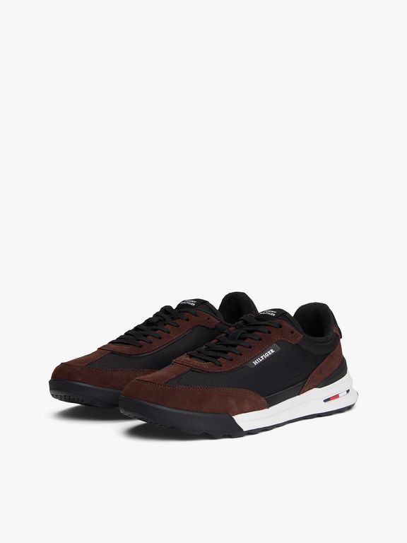 Zapatillas Retro Runner Mix Café