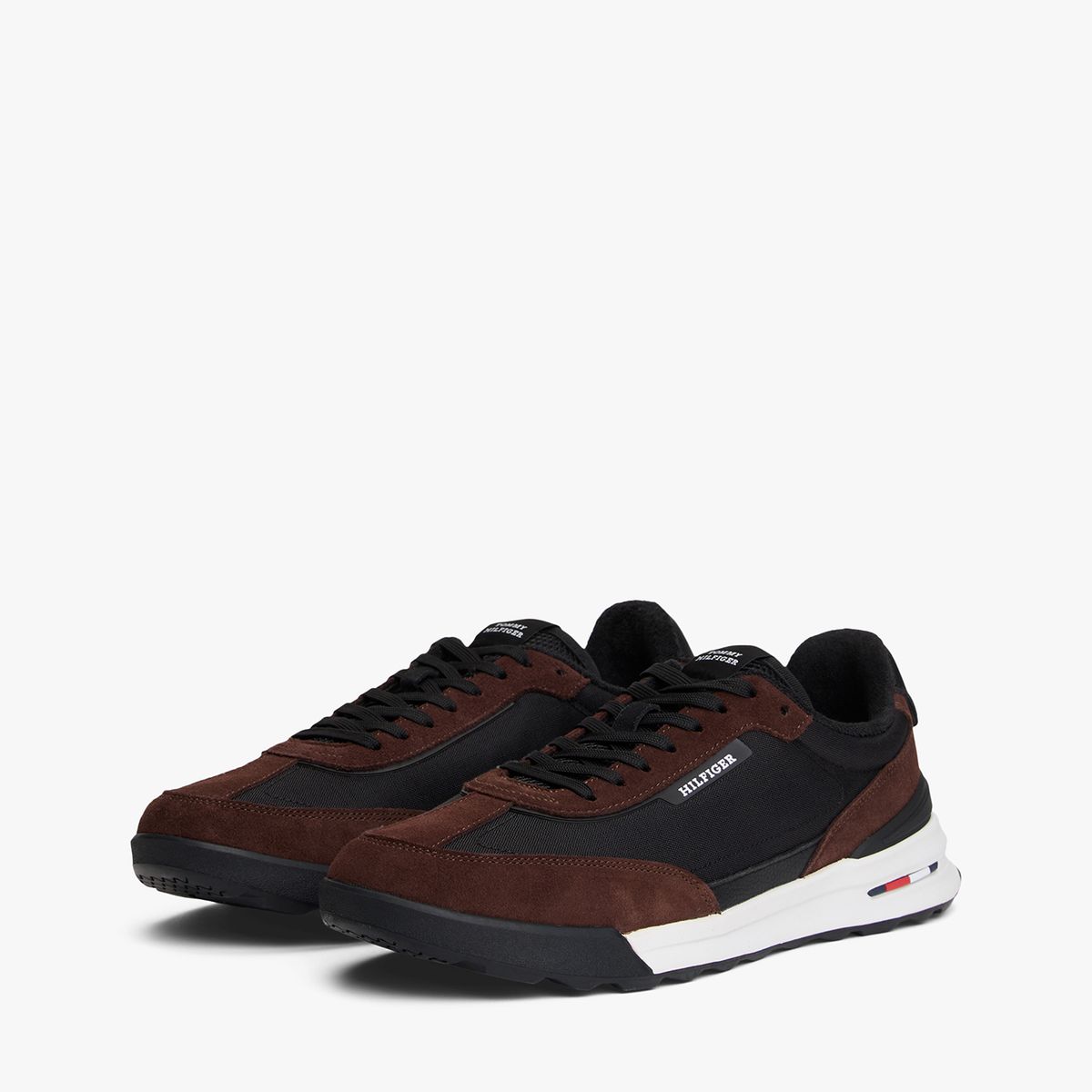 TOMMY HILFIGER - Zapatillas Retro Runner Mix Café Tommy Hilfiger
