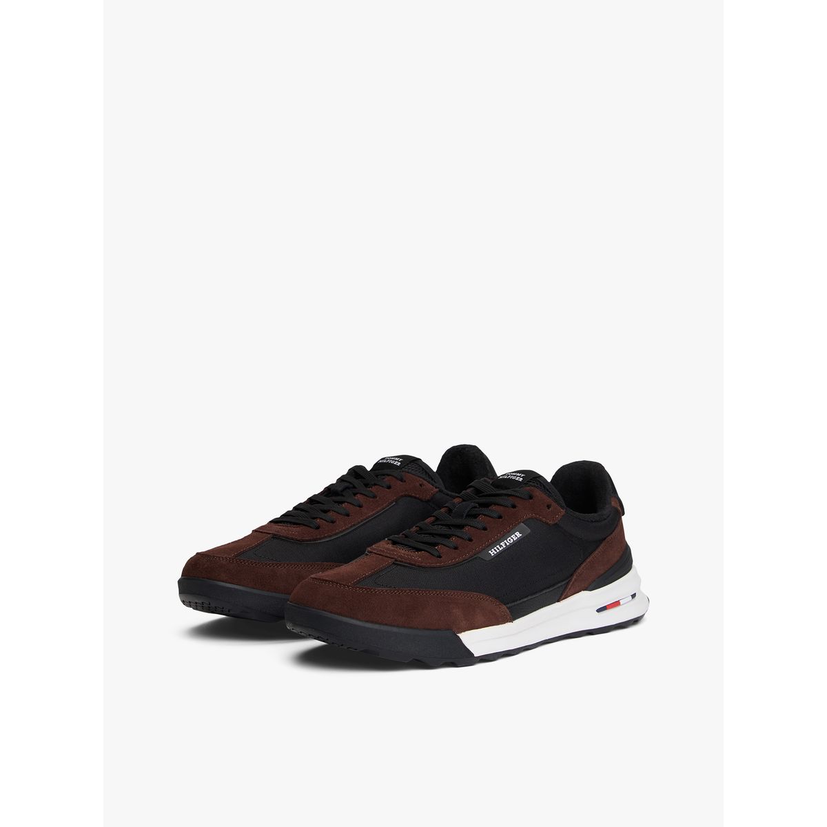 TOMMY HILFIGER - Zapatillas Retro Runner Mix Café Tommy Hilfiger