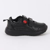 Zapatilla Escolar Niño Velcro Web Spiderman Negro
