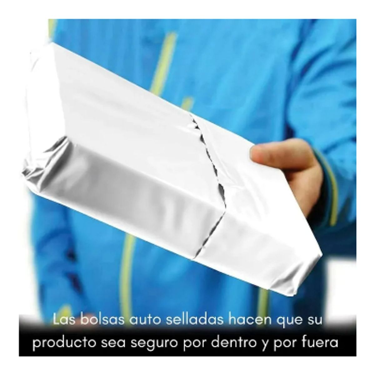 GENERICO - Pack 100 Bolsas Embalajes Sobre Autoadhesivo Courier Blanco 70X60 Liso