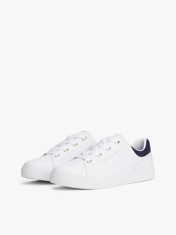 Zapatillas De Cuero Casual Cupsole Blanco