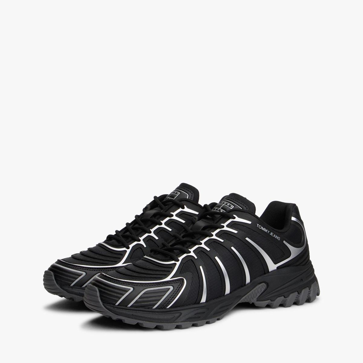 TOMMY HILFIGER - Zapatillas Outdoor Runner Tech Negro Tommy Jeans