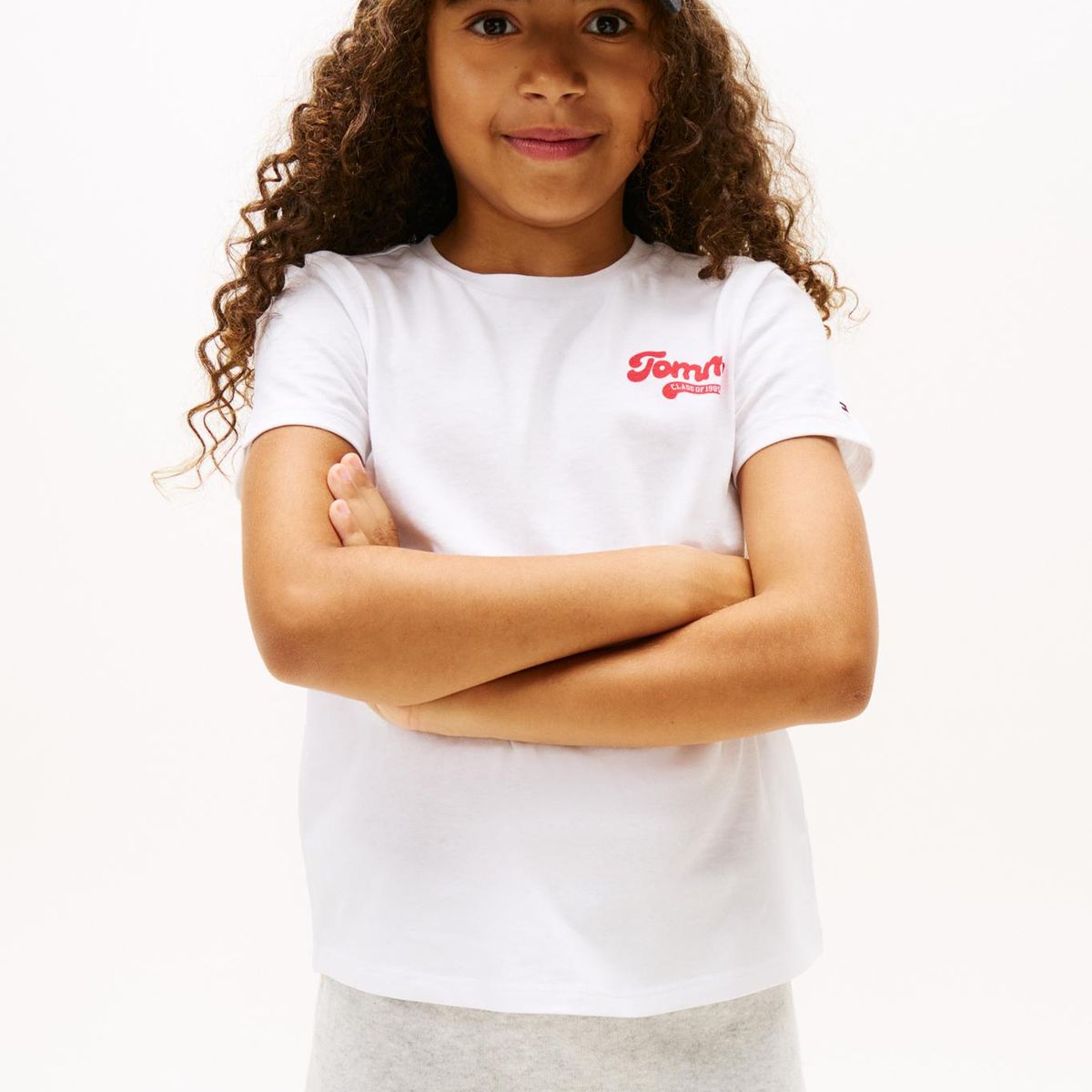 TOMMY HILFIGER - Polera Varsity Con Logo Blanco Tommy Hilfiger