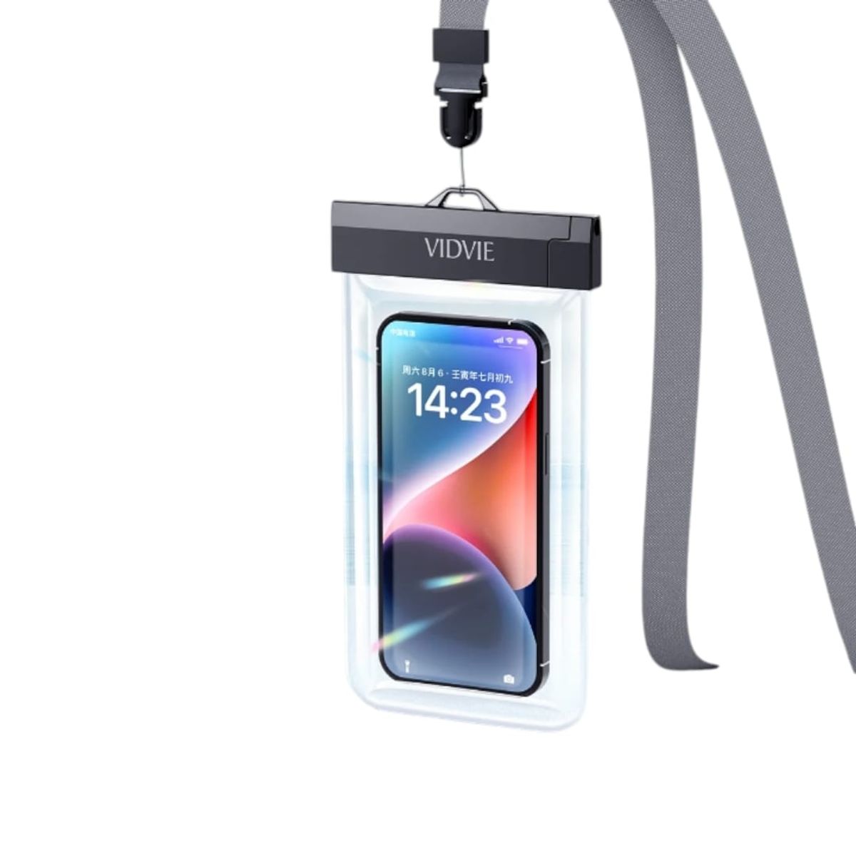 GENERICO - Funda Impermeable Bolsa Protector Para Teléfono Vidvie Wb01 Negro Lisa