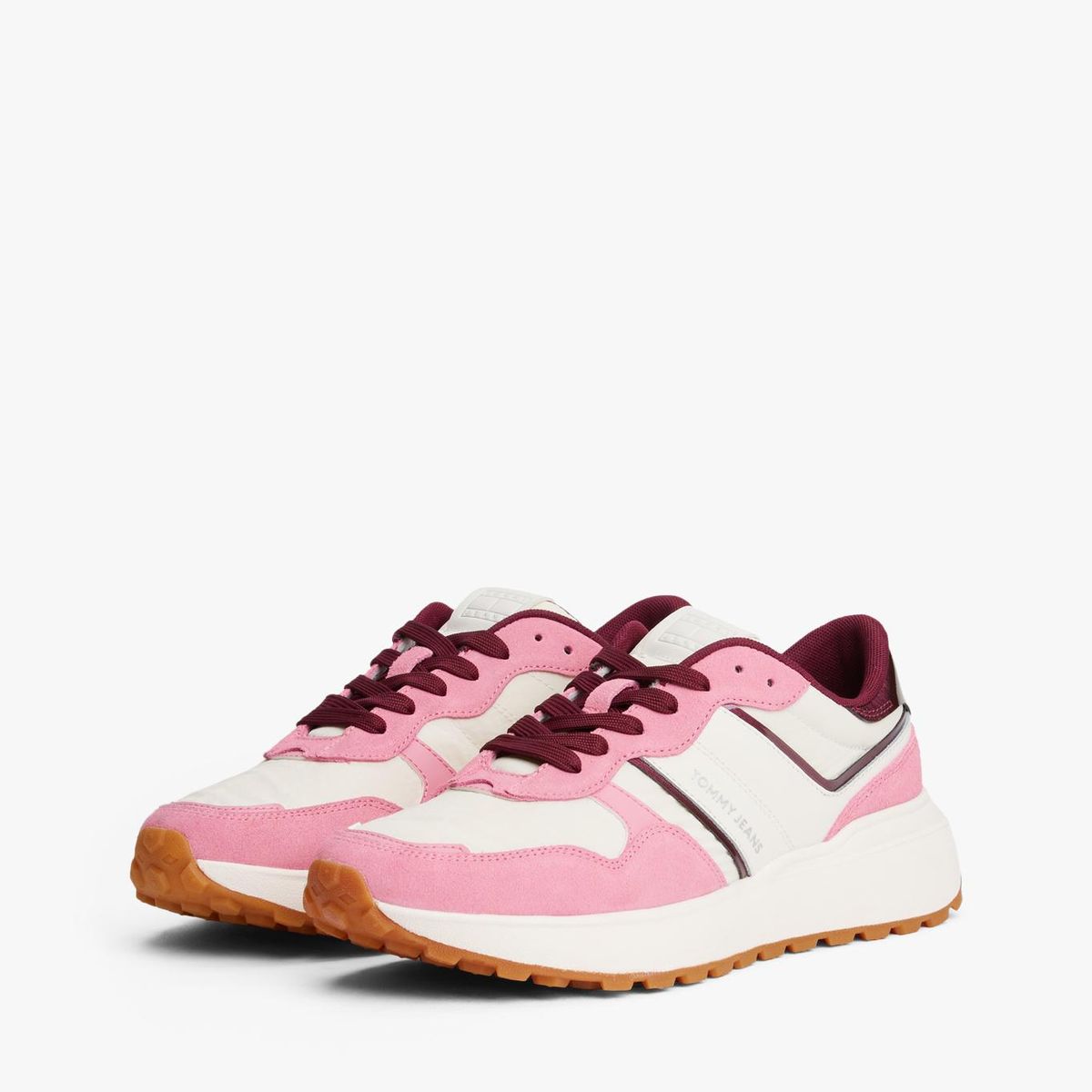 TOMMY HILFIGER - Zapatillas Runner Con Logo Rosado Tommy Jeans