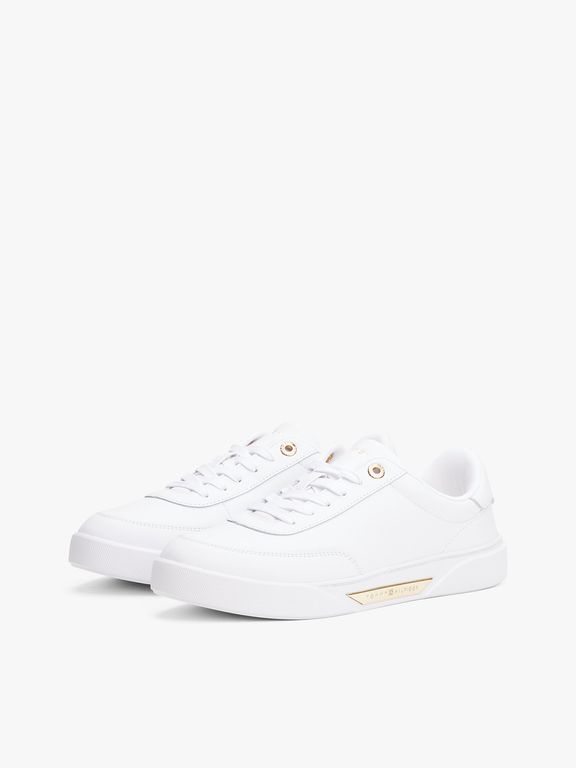 Zapatillas De Cuero Essential Chic Blanco