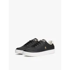 TOMMY HILFIGER - Zapatillas De Cuero Essential Negro