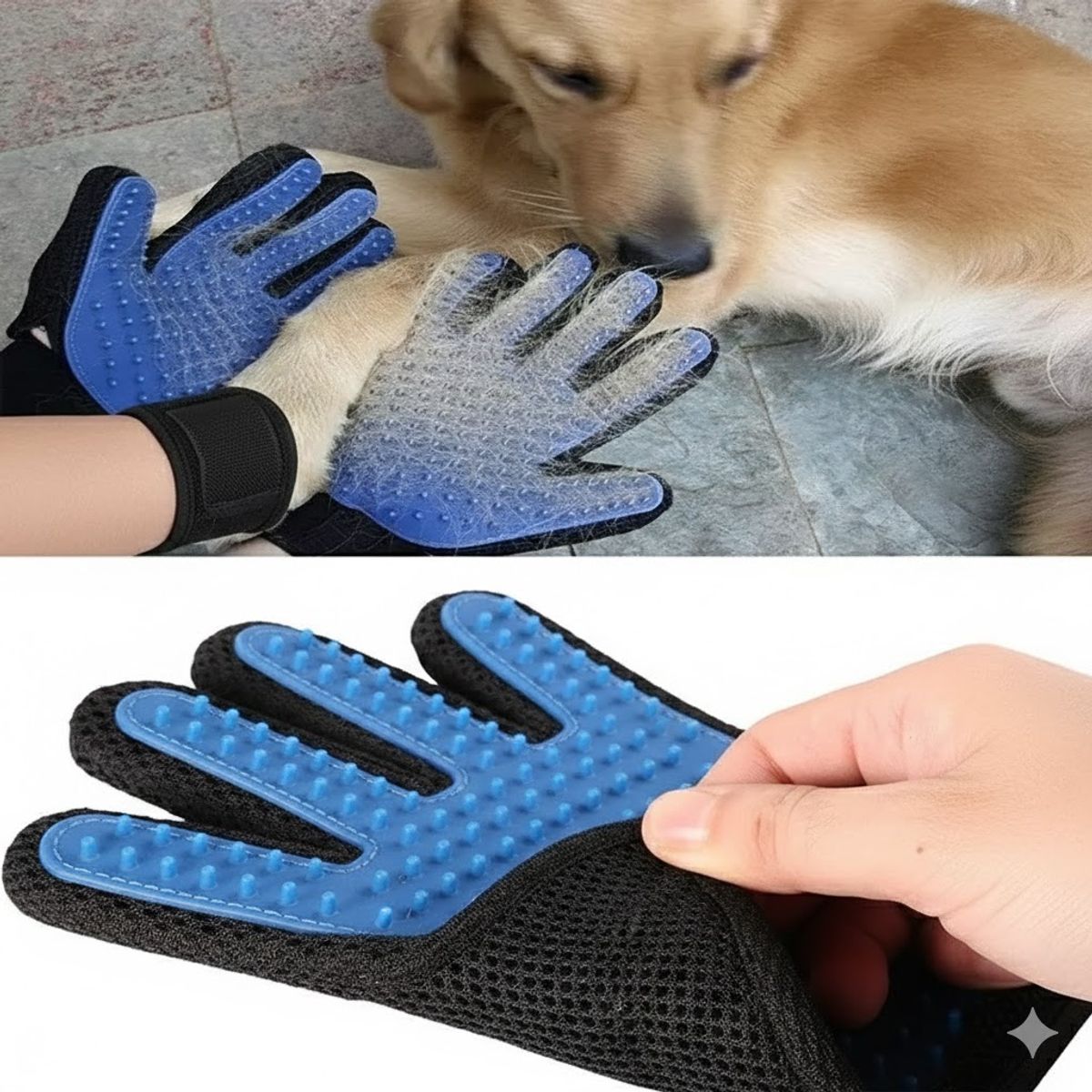 GENERICO - Guante Cepillo Quita Saca Pelo Mascota Perros Y Gatos