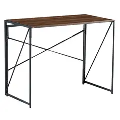 JOYTEK - Mesa Escritorio Plegable de Metal y Madera 100x50x75 cm