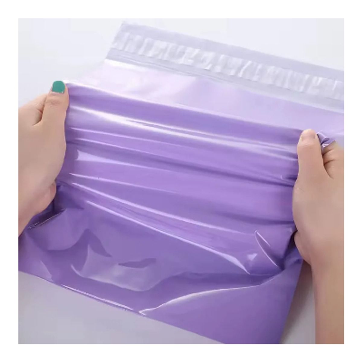 GENERICO - Pack 100 Bolsas Embalajes Courier Sobre Autoadhesivo Lila 57x50 Liso