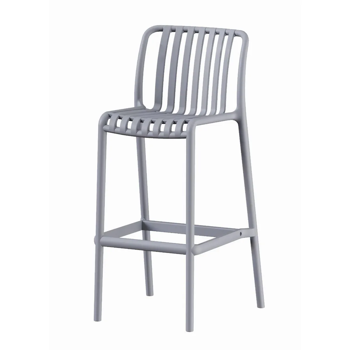 ESCANDINAVIA - Piso Taburete Silla alta bar cocina Magnus 65cm Gris