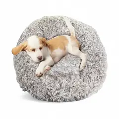 GENERICO - Cama Perro Mascota Antiestres Felpa Confortable 67cm