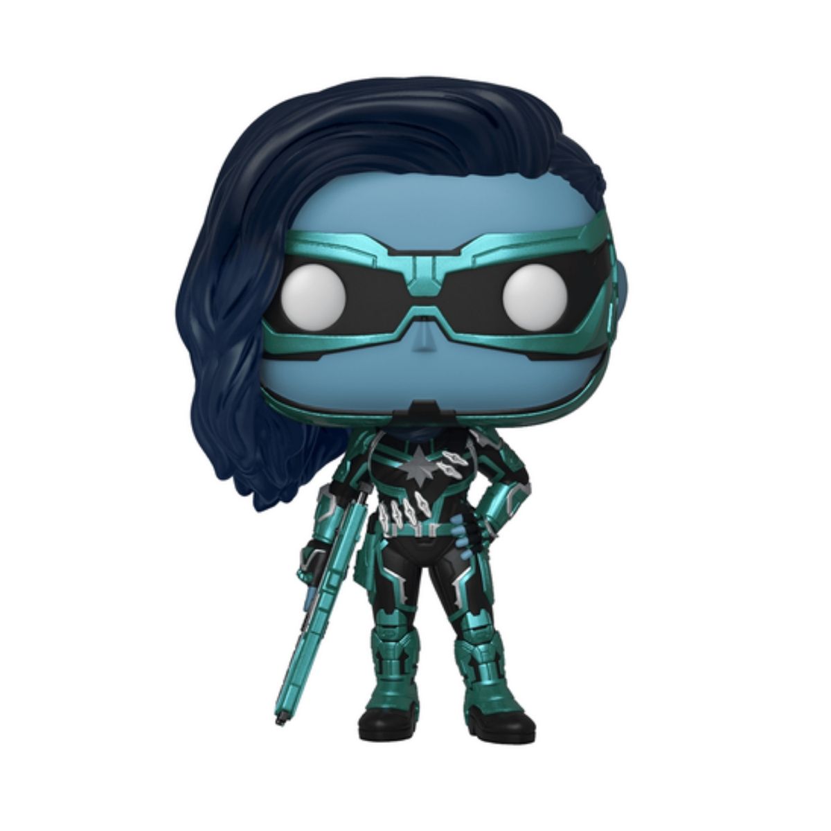 FUNKO - Funko Pop Capitana Marvel – Minn-Erva 487  + Protector