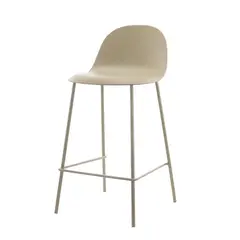 ESCANDINAVIA - Piso Taburete Silla Alta Bar Cocina Eira 65 cm Beige