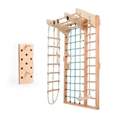 SDFIT - Juego Pikler Espaldera de escalada interior + Escalera Lateral + Muro Escalada Pulls WCFS-28