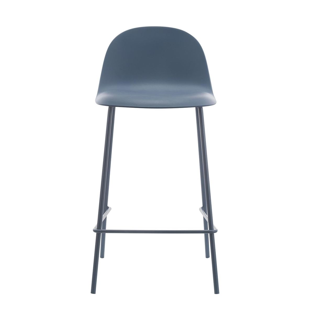 ESCANDINAVIA - Piso Taburete Silla Alta Bar Cocina Eira 65 cm Azul Oscuro