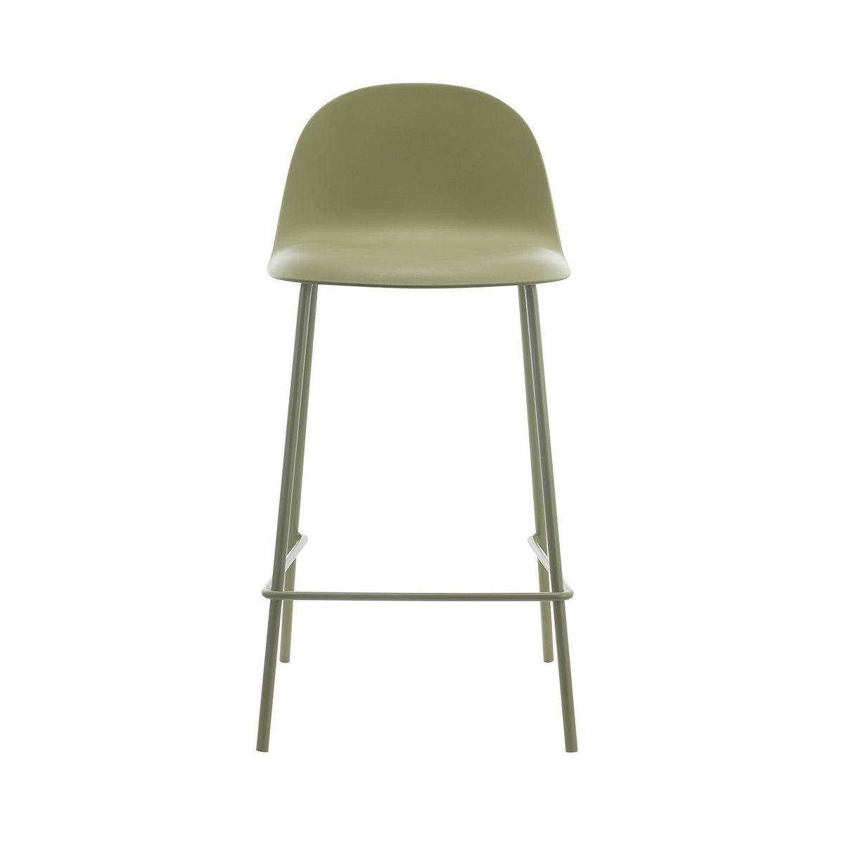 ESCANDINAVIA - Piso Taburete Silla alta bar cocina Eira 65cm Verde