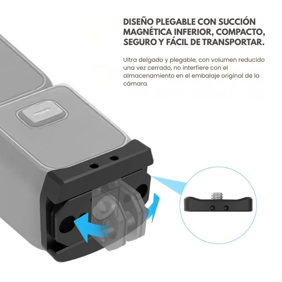 SHOOT - Soporte Magnético Plegable para DJI Osmo Pocket 3
