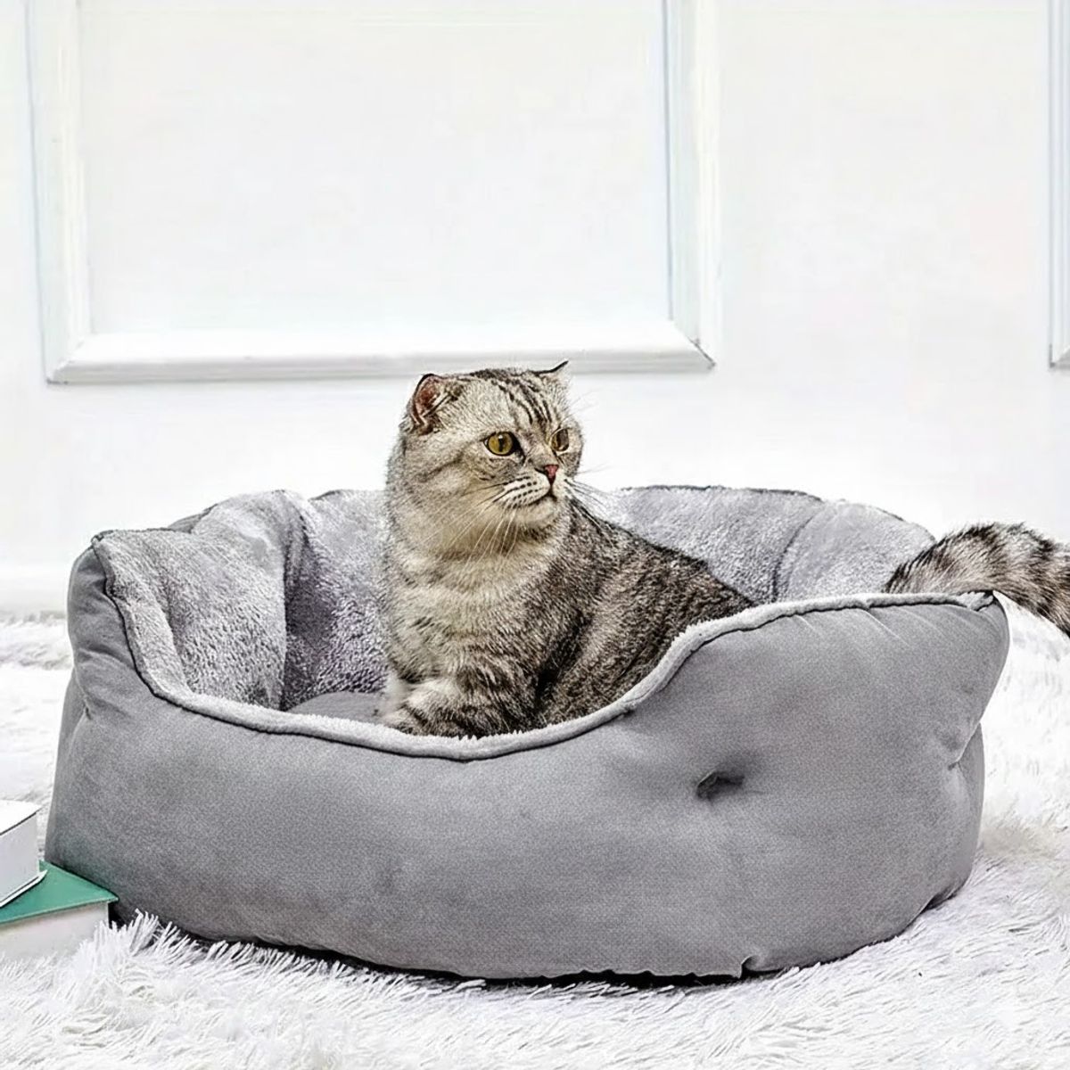GENERICO - Cama Ultrasuave Antiestres Para Mascota Perros Gatos