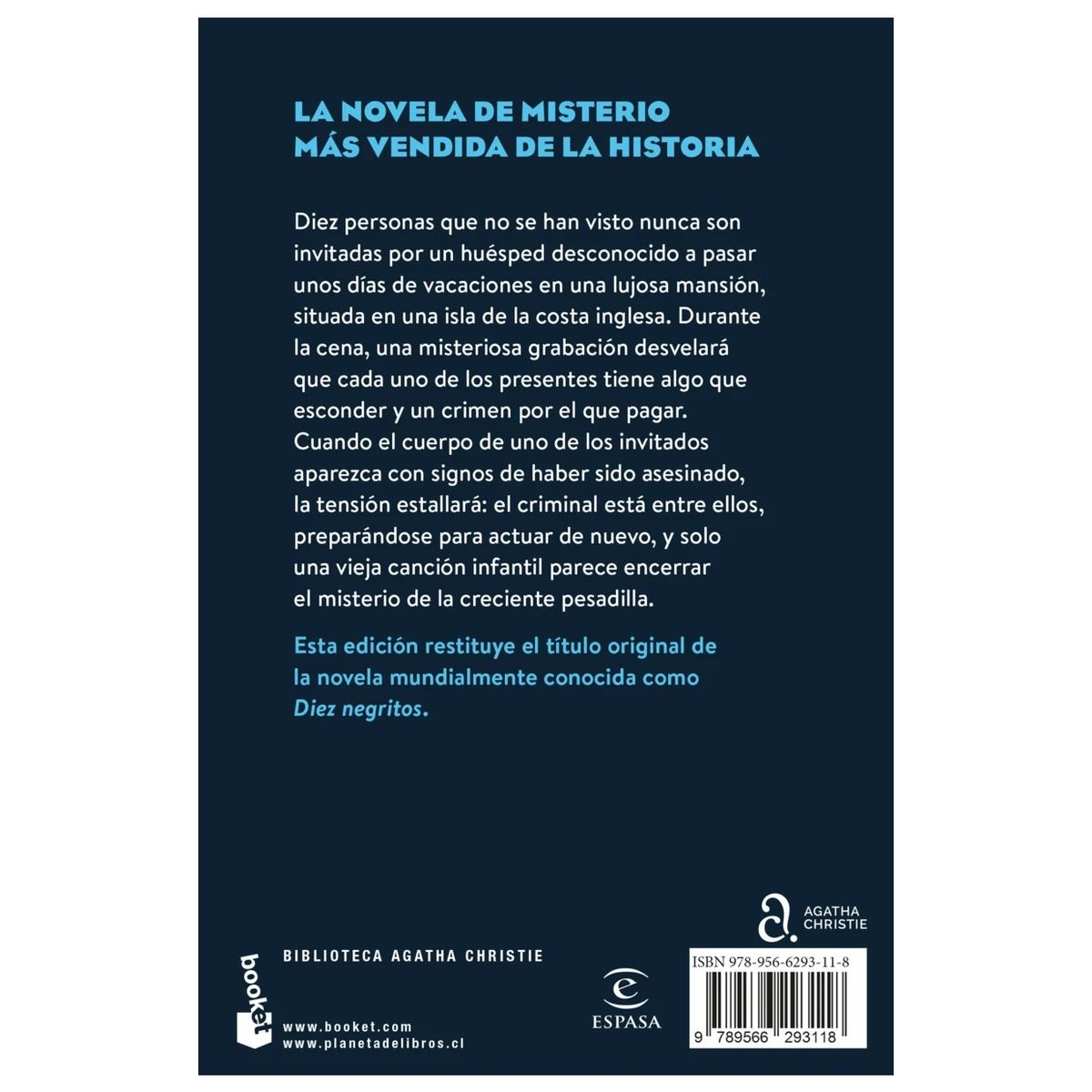 HITWAY MUSIC - Y NO QUEDÓ NINGUNO
 TAPA RÚSTICA - AGATHA CHRISTIE - LIBRO