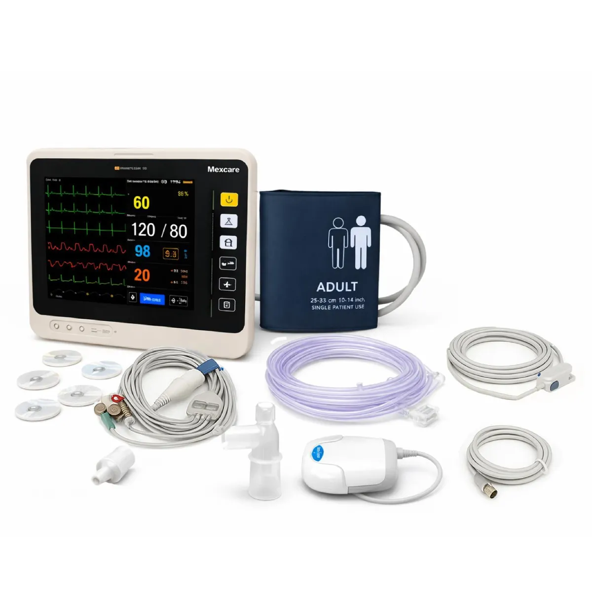 MAXCARE - Monitor Signos Vitales Capnografía Sidestream E Impresora M9