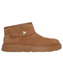 SKECHERS - Botines Mujer Slip-ins Keepsakes Cozy Mini Café