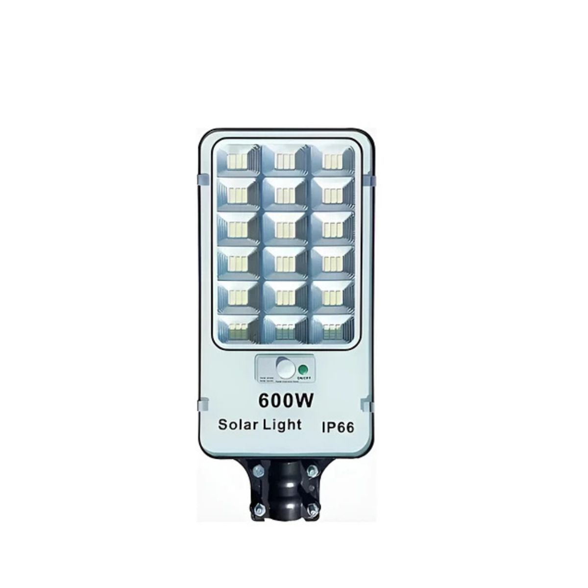 GENERICO - Foco Led Con Panel Solar 600w Exterior Ip66 Con Soporte Gris Oscuro Blanco Frío
