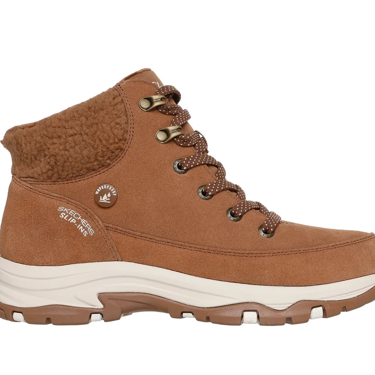SKECHERS - Botines Mujer Slip-ins Trego Snow Breeze Café Skechers