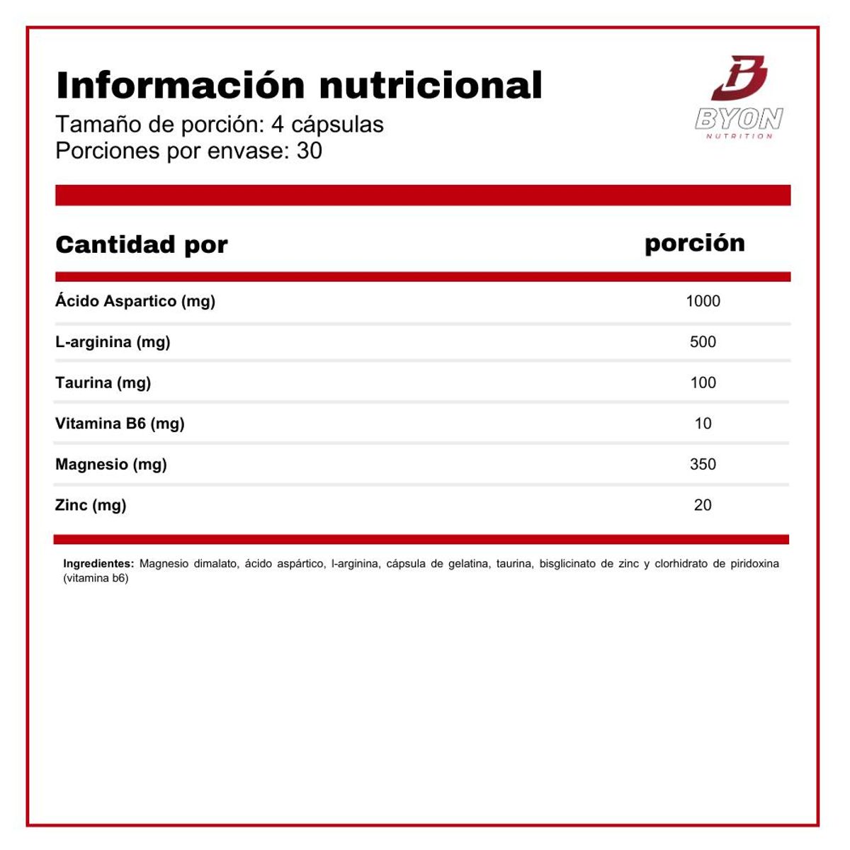 LANDERFIT - Testo Gain 120 cápsulas - Landerfit