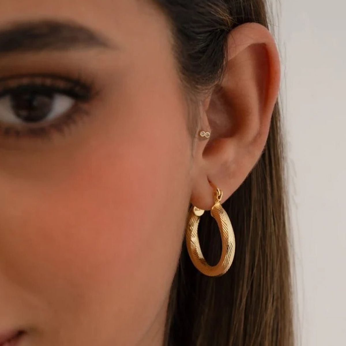 GENERICO - Aros Candonga For Love Oro laminado 18k