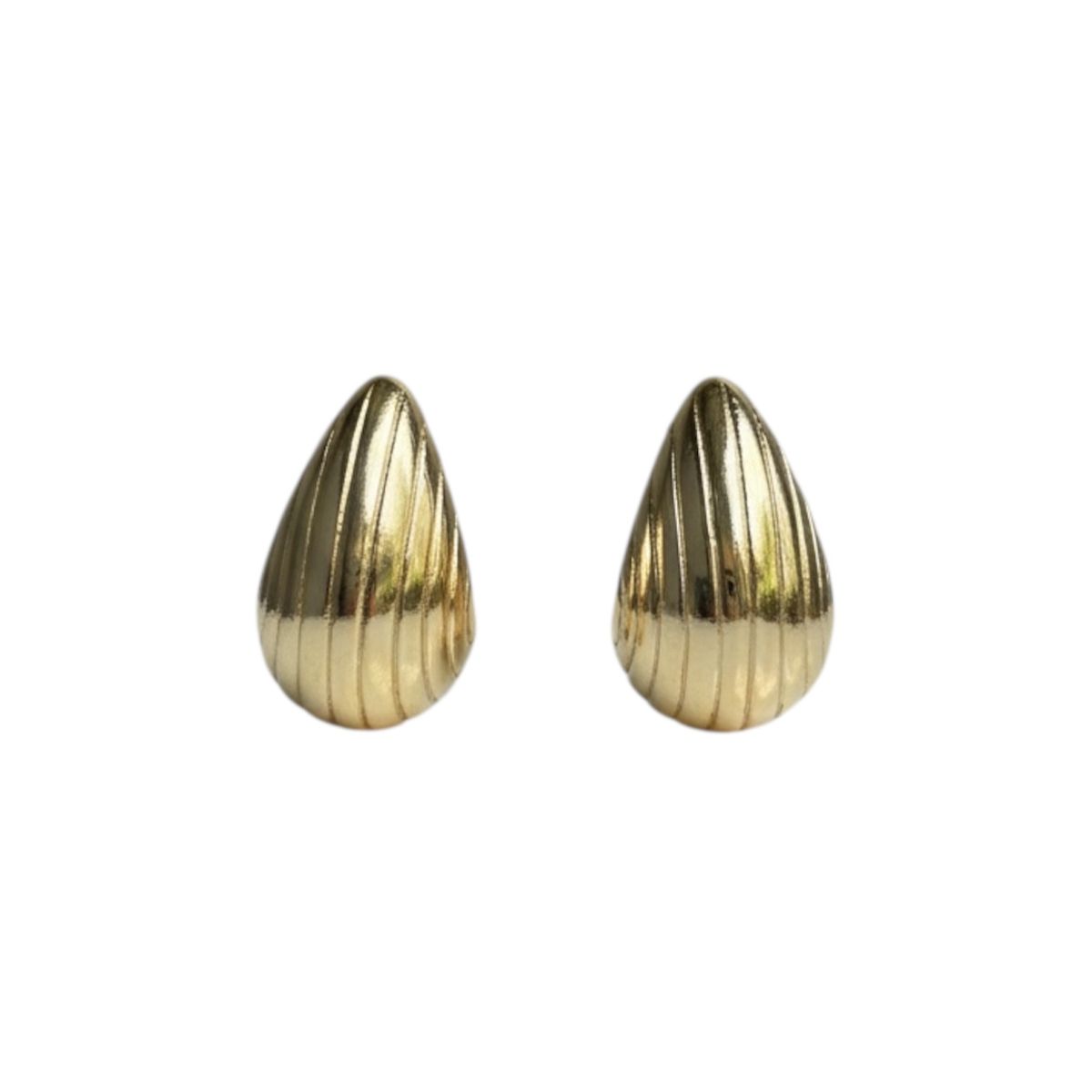 GENERICO - Aros bañado en oro 18K Gota dorado