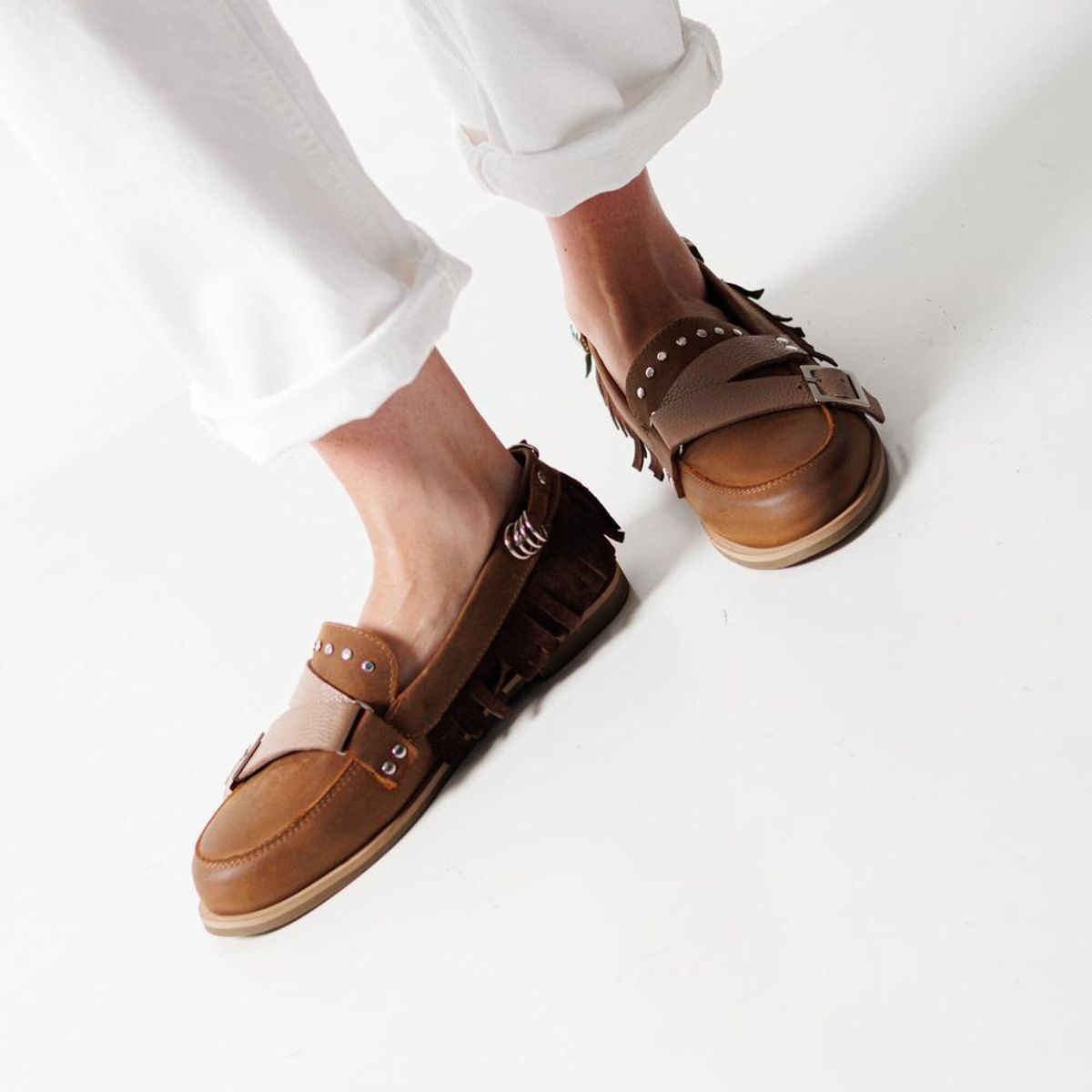 GIANI DAFIRENZE - Mocasin Mujer / Fresia Café