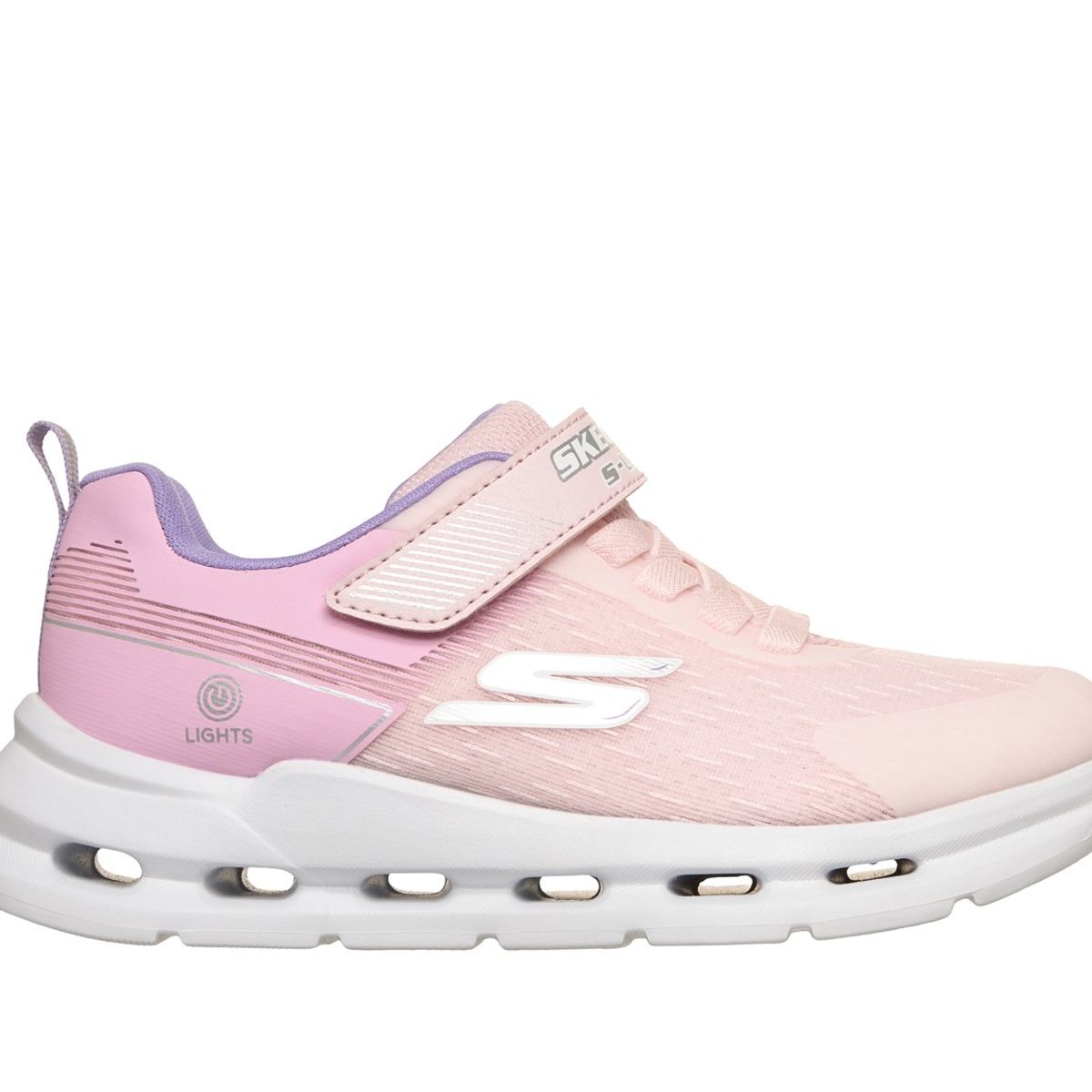 SKECHERS - Zapatillas Niña Glide-Step Lights Rosado claro Skechers