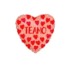 GENERICO - Globo metálico corazones te amo 45cm