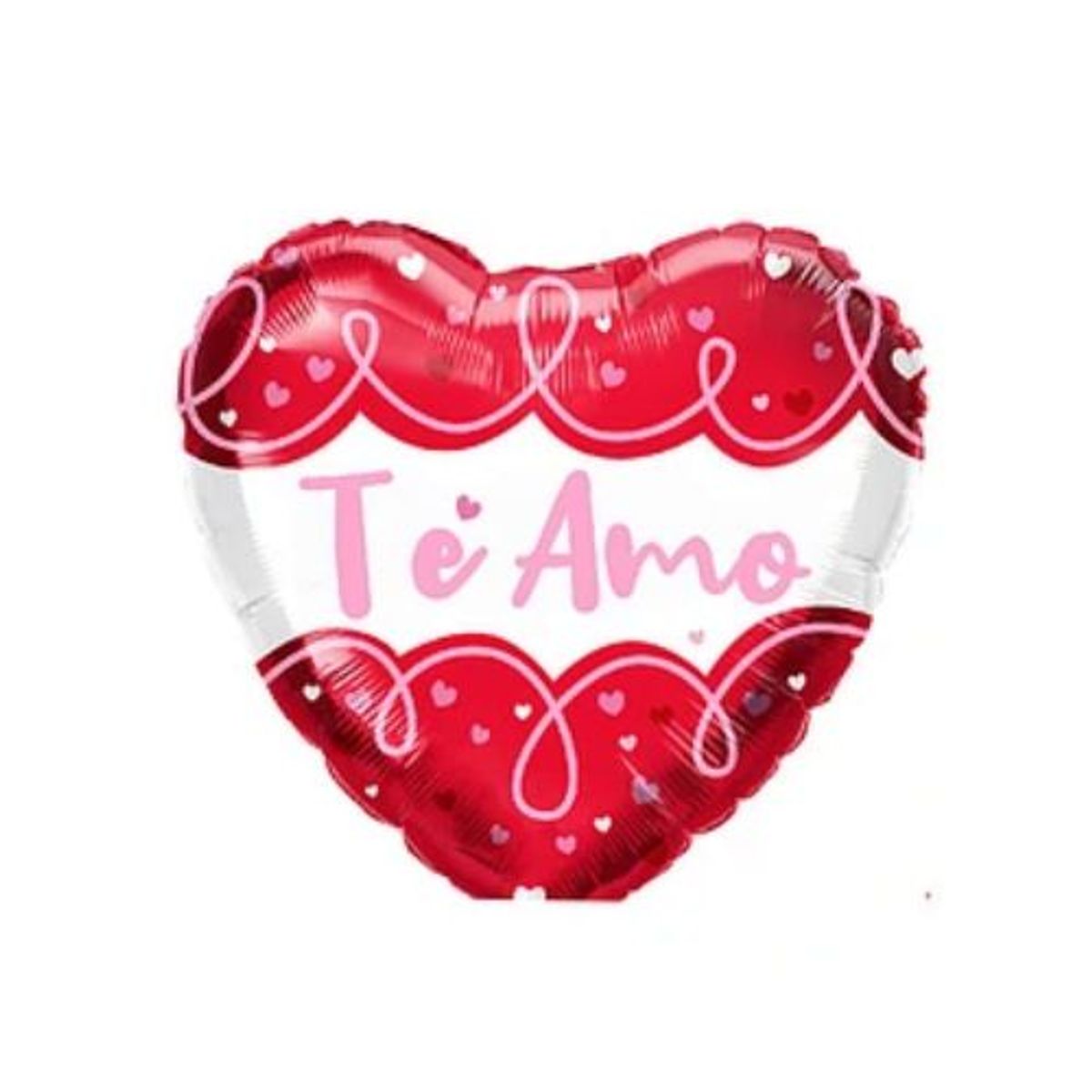 GENERICO - Globo metálico corazón te amo 45cm
