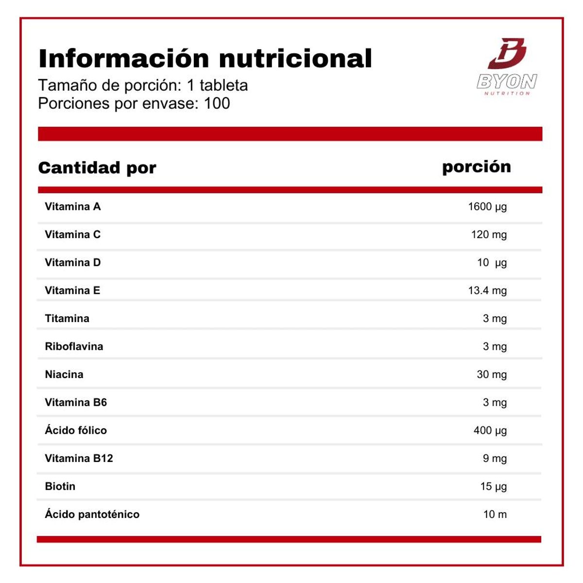 BIOTECH USA - One a Day Multivitaminico 100 tabletas