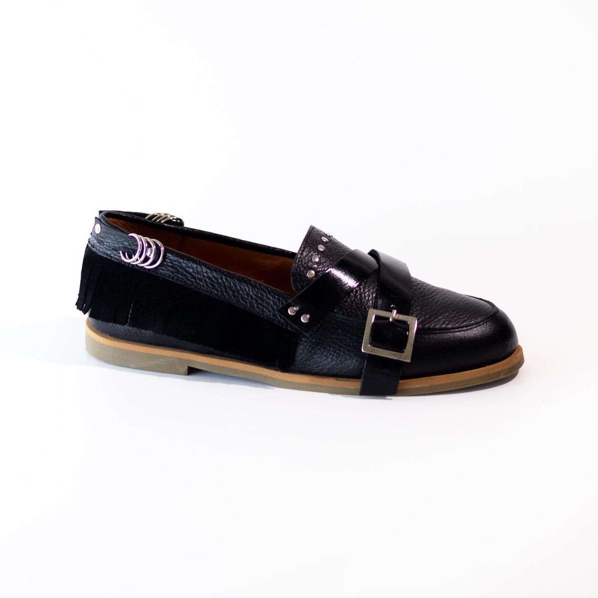 GIANI DAFIRENZE - Mocasin Mujer / Fresia Negro
